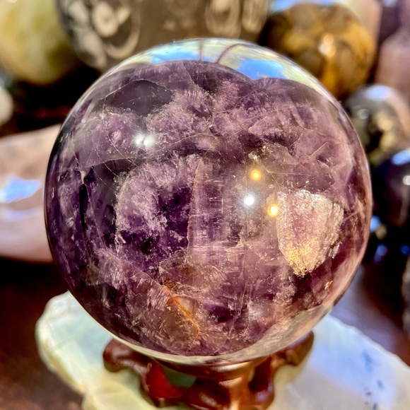 Dream Amethyst Crystal Sphere! - Picture 7 of 7